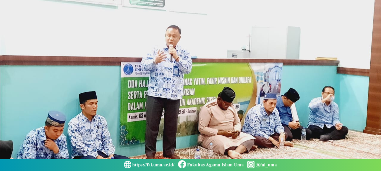 kata sambutan Bapak Wakil Rektor Kemahasiswaan pada kegiatan doa bersama anak yatim tahun 2023