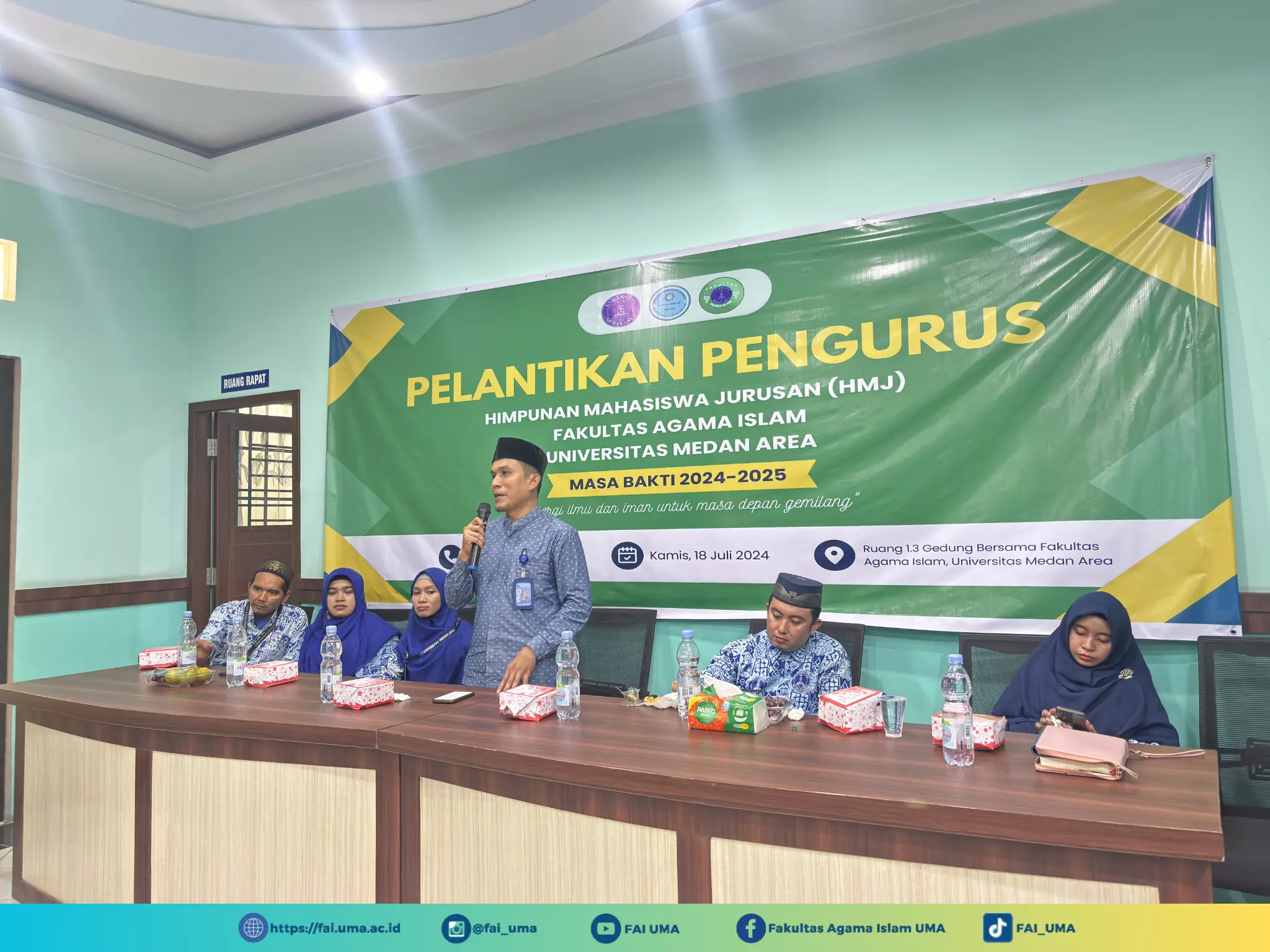 Kata Sambutan Dekan Kegiatan Pelantikan HMJ Periode 2024-2025 Prodi Pendidikan Agama Islam UMA