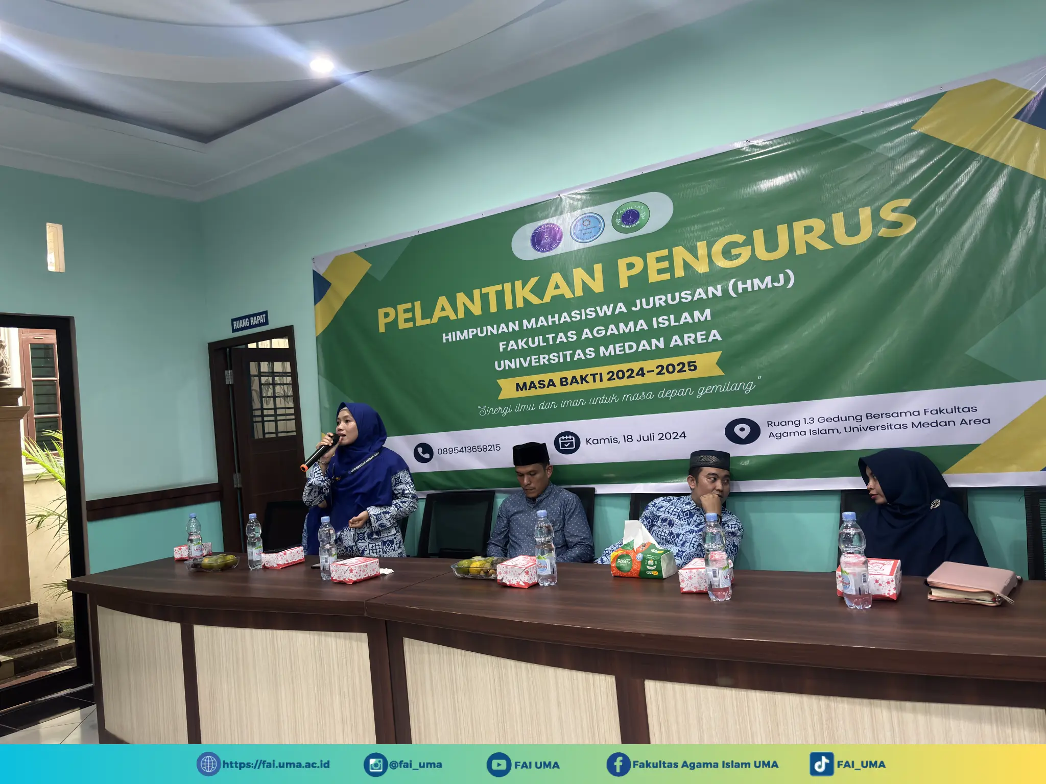 Kata Sambutan Kabid Inovasi Kegiatan Pelantikan HMJ Periode 2024-2025 Prodi Pendidikan Agama Islam UMA