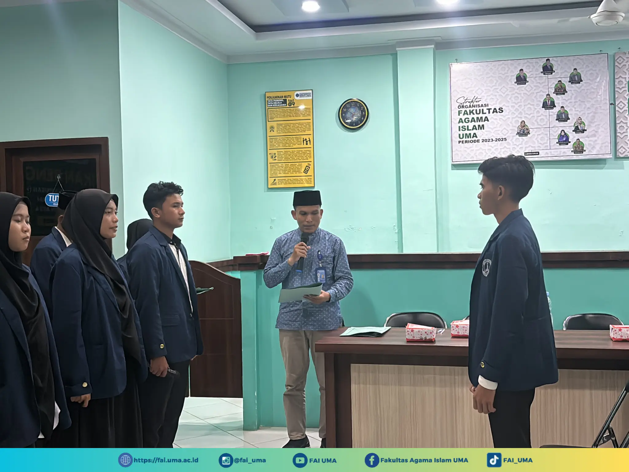 Serah Terima Jabatan Kegiatan Pelantikan HMJ Periode 2024-2025 Prodi Pendidikan Agama Islam UMA