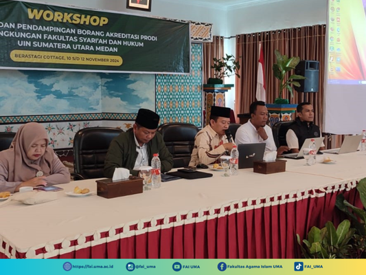 Kegiatan DOSEN FAI UMA pada Evaluasi dan Pendampingan Borang Akreditasi Prodi di Lingkungan Fakultas Syariah dan Hukum UIN Sumut