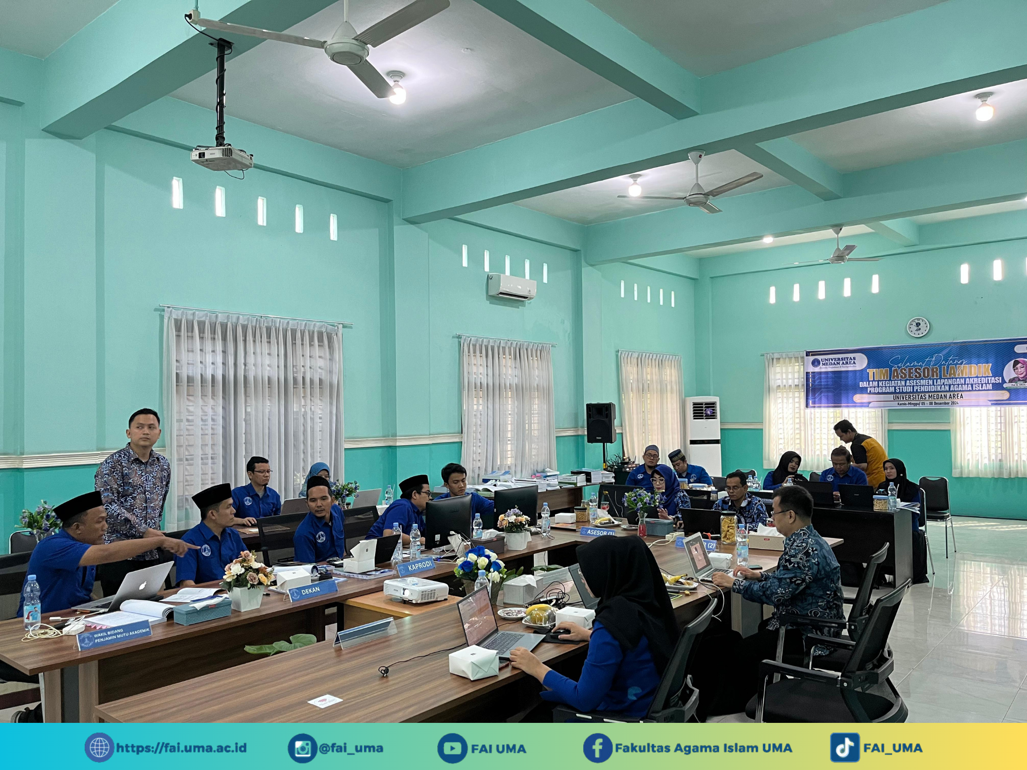 Kegiatan Hari Pertama Visitasi Asesmen Lapanagan Akreditasi Prodi PAI UMA