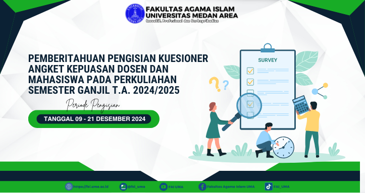 Pengumuman Pemberitahuan Pengisian Kuesioner Angket Kepuasan Dosen dan Mahasiswa Pada Perkuliahan Semester Ganjil T.A. 20242025