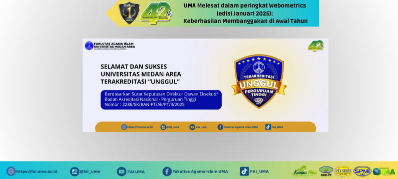 Berita Selamat & Sukses UMA Meraih Akreditasi Unggul - FAI UMA