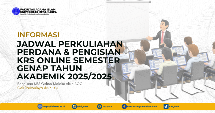 Informasi Jadwal Perkuliahan Perdana dan Pengisian KRS Online Semester Genap T.A. 2024.2025