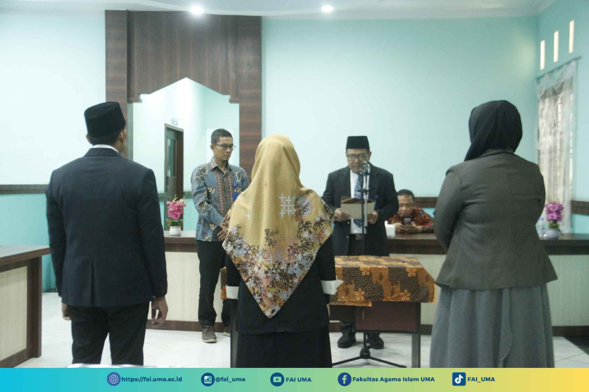 Pembacaan Surat Keputusan Selamat dan Sukses Atas Pelantikan Fungsionaris FAI UMA_11zon