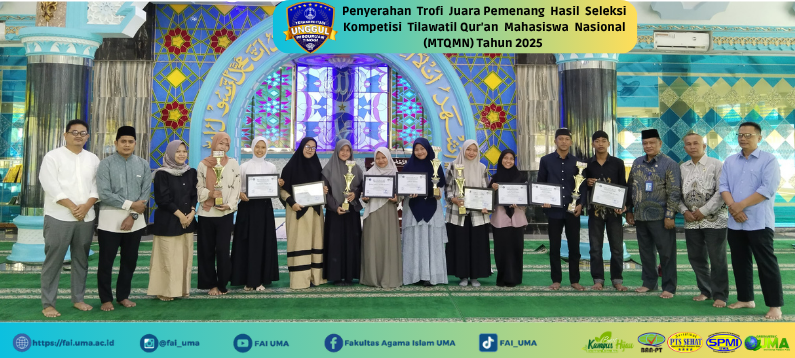 Berita Penyerahan Trofi Juara Pemenang Hasil Seleksi Kompetisi Tilawatil Qur’an Mahasiswa Nasional (MTQMN) Tahun 2025