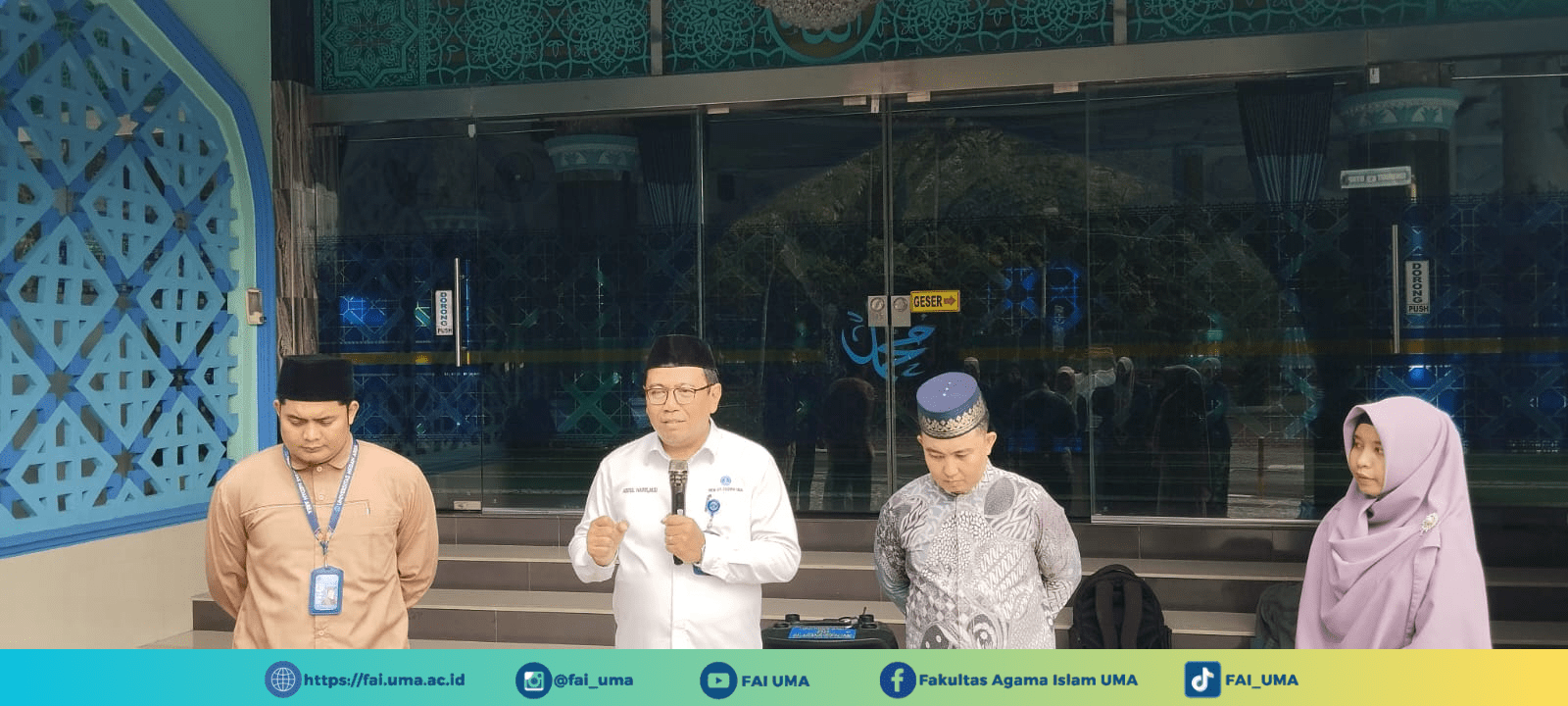 Kata Sambutan Dekan FAI FAI UMA MELEPAS PERDANA MAHASISWA KKN TAHUN AKADEMIK 2025 2026-min