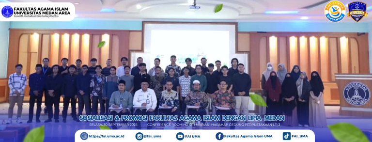 Slider Sosialisasi & Promosi FAI UMA dengan LIPIA Medan