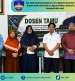 Berita FAI UMA Hadirkan Dosen Tamu dari Universitas Terbuka, Bahas Riset Pendidikan Agama Islam Berbasis Budaya Masyarakat Lokal